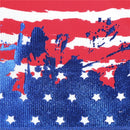 3" Blue Foil Flag Ribbon