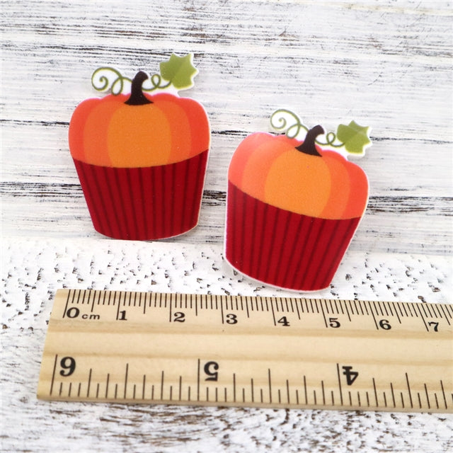 Pumpkin Cupcake Planar Resin - Pack of 5