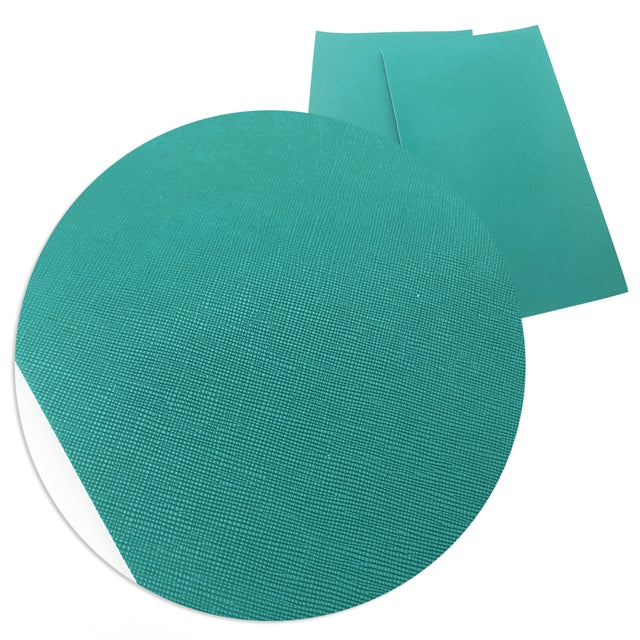 Solid Teal Faux Leather Sheet