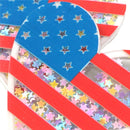 Shaker Resin - Flag Heart