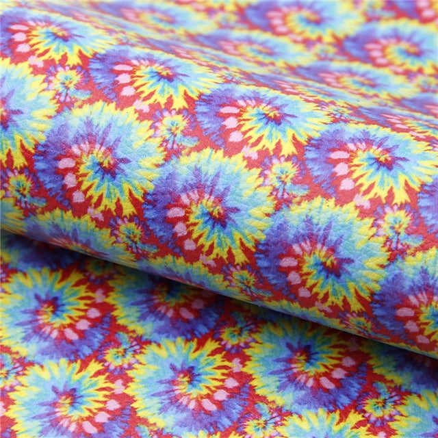 Rainbow Tie-Dye Litchi Sheet