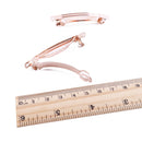 60mm x 8mm Rose Gold French Barrette - Pack of 5