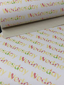 Wednesday Faux Leather Sheet