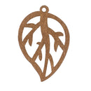 Wood Leaf Charm