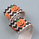 1" Jack-o-Lantern Chevron Fold Over Elastic