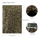 Black and Gold Sparkle Chunky Glitter Sheet