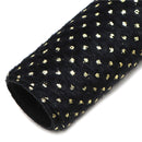 Black and Gold Dot Velvet Fabric Sheet