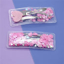 70mm Hearts and Shells PVC Shaker Snap Clip - Pack of 2