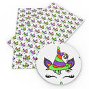 Sleeping Unicorn Witch Faux Leather Sheet