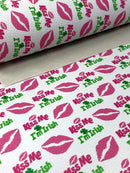 Kiss Me I'm Irish Litchi Sheet