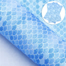 Glitter Mermaid Scales Fabric Sheet