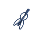 Navy Rabbit Hair Clip with Teeth - Pack of 2