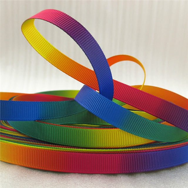 3/8” Rainbow Gradient Ribbon