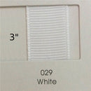3" Solid White Ribbon