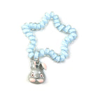 Light Blue Bunny Star Shaped Phone Cord Pony Tail Holder