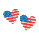 Shaker Resin - Flag Heart