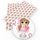 Puzzle Piece Girl Faux Leather Sheet