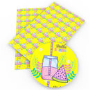 Hello Summer Watermeon Faux Leather Sheet