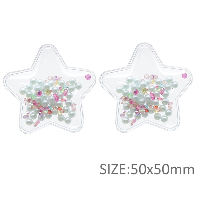 Pearl and Gem Star PVC Shaker Applique