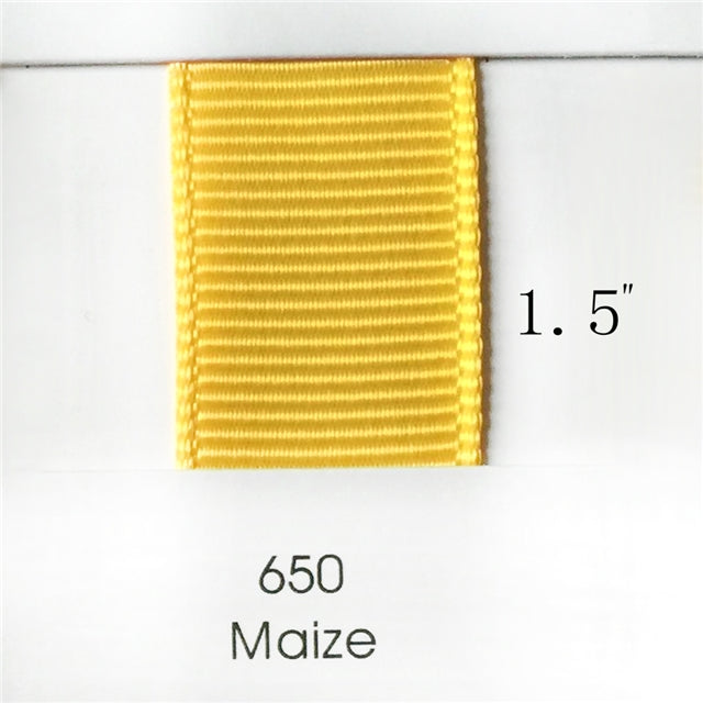 1.5" Solid Maize Ribbon