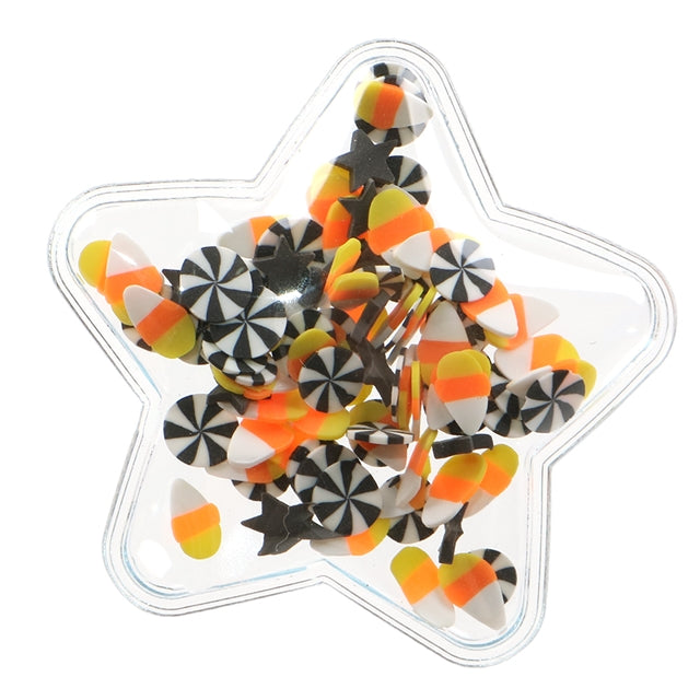 Halloween Candy Star PVC Shaker Applique