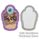 Monster Cupcake Pearl Shaker Resin