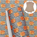 Pumpkin Stripes Chunky Glitter Sheet