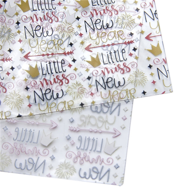 Little Miss New Year Clear Jelly Sheet