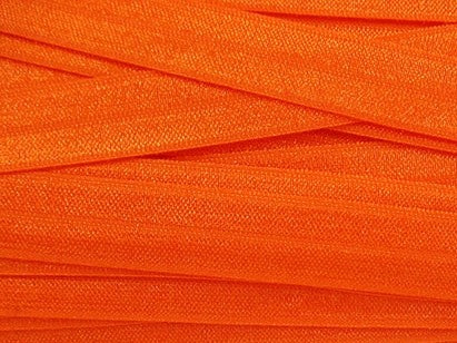 Solid Russet Orange Fold Over Elastic