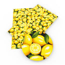 Fresh Lemons Faux Leather Sheet