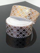 7/8” Rose Gold Magical Day Mermaid Scales - White