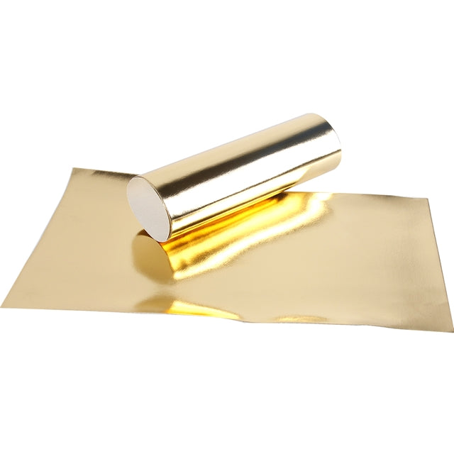 Gold Patent Metallic Faux Leather Sheet