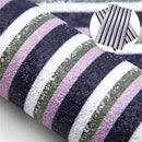 Pink and Gold Stripes Chunky Glitter Sheet