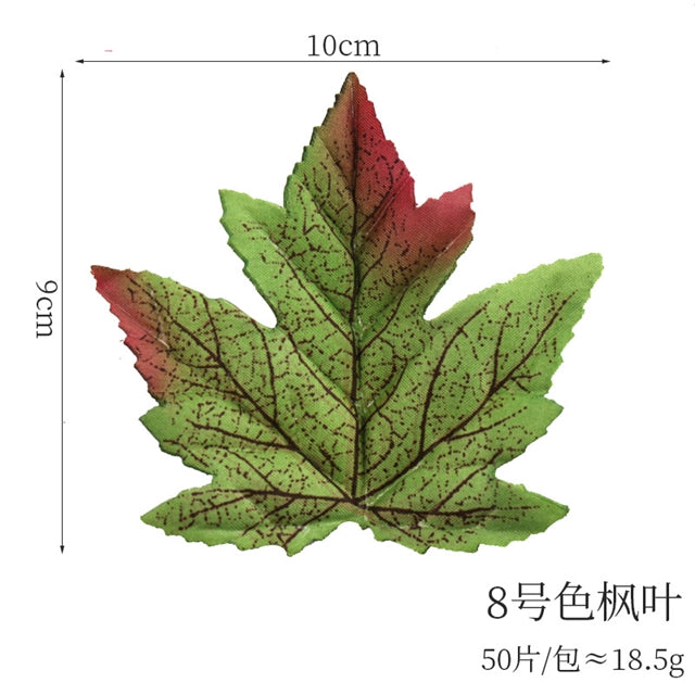 4" Fake Maple Leaf - Pack of 50