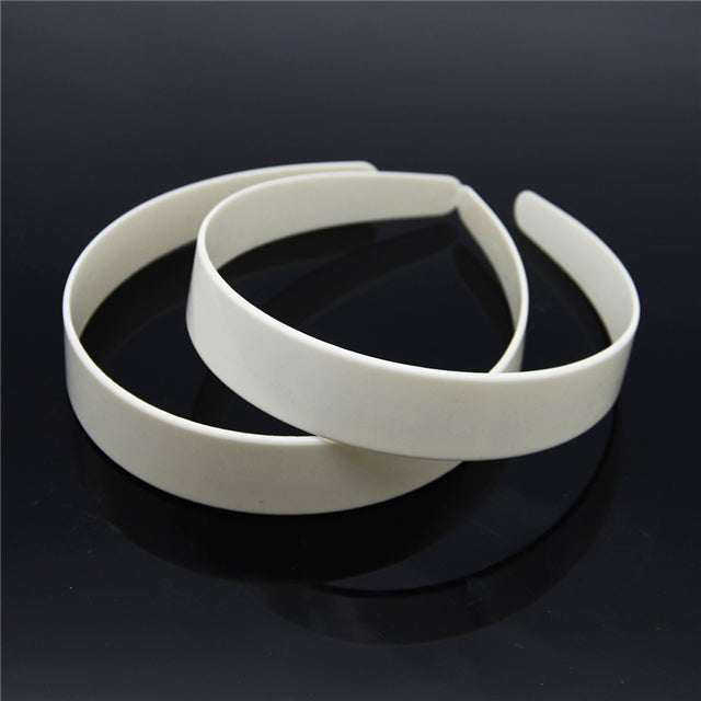 3cm White Plastic Headband