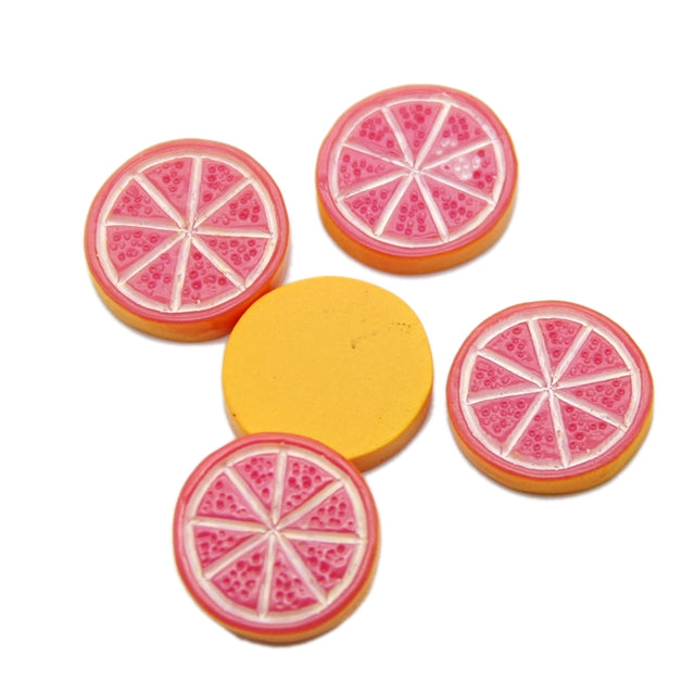Small Pink Grapefruit Slice 3D Resin