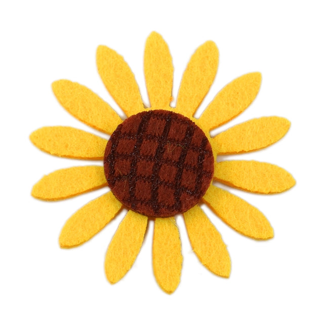 Sunflower Felt Applique - Pack of 2