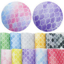 Glitter Mermaid Scales Fabric Sheet