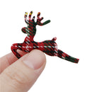 Plaid Reindeer Applique - Pack of 5