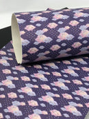 Rain Cloud Faux Leather Sheet