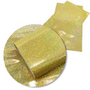 Yellow Laser Dot Faux Leather Sheet