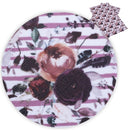 Peonies Stripes Faux Leather Sheet