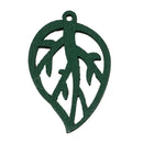 Wood Leaf Charm