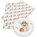 Thanksgiving Mouse Faux Leather Sheet