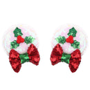 White Holly Mouse Ear Hair Clip Set