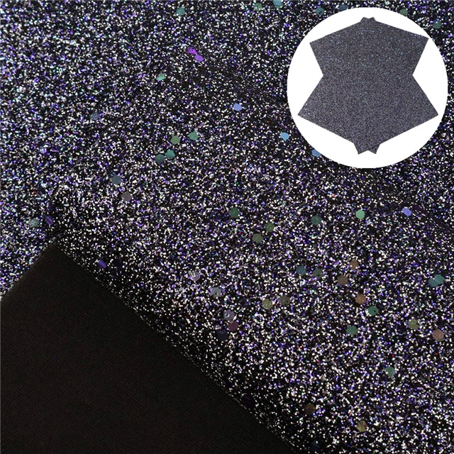 Blue and Purple Multicolor Fine Glitter Sheet