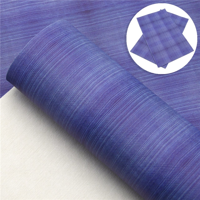 Dark Denim Print Faux Leather Sheet