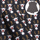 Black Deer UV Printed Faux Leather Sheet