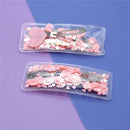 70mm Hearts and Shells PVC Shaker Snap Clip - Pack of 2