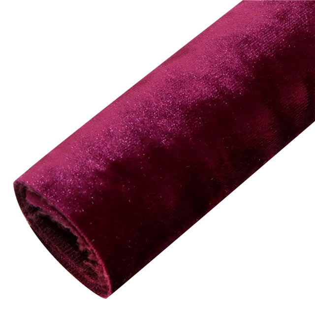 Burgundy Crushed Velvet Fabric Sheet